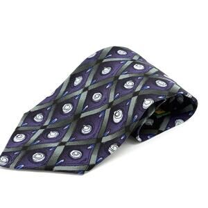 Vtg Jerry Garcia Luxury Tie Collection 14 Big Bird Purple Gray Printed Silk Rose